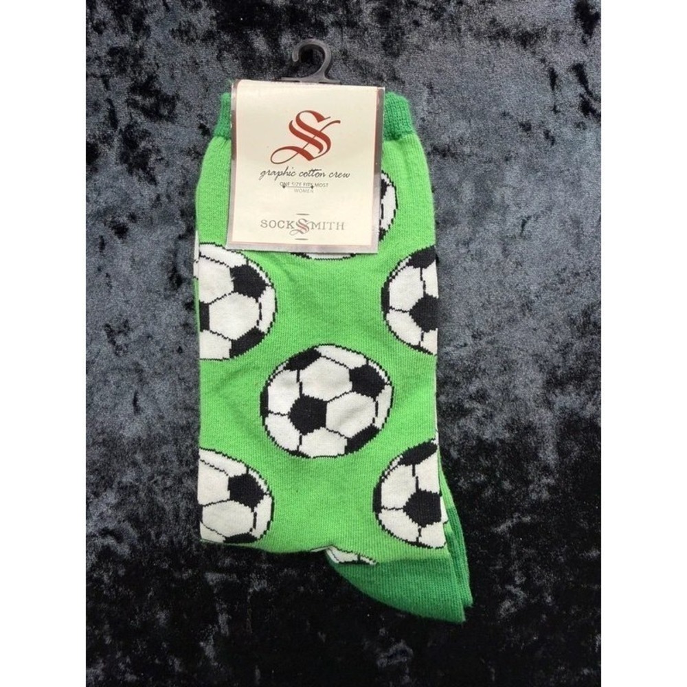 Socksmith - Give and Go Soccer Socks Women's Green Cotton Crew